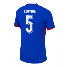 Frankrijk Jules Kounde #5 Thuis tenue EK 2024 Korte Mouwen