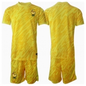 Frankrijk Keeper Thuis tenue Kids EK 2024 Korte Mouwen (+ broek)