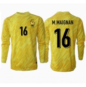 Frankrijk Mike Maignan #16 Keeper Thuis tenue EK 2024 Lange Mouwen