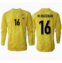 Frankrijk Mike Maignan #16 Keeper Thuis tenue EK 2024 Lange Mouwen