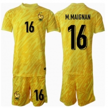 Frankrijk Mike Maignan #16 Keeper Thuis tenue Kids EK 2024 Korte Mouwen (+ broek)