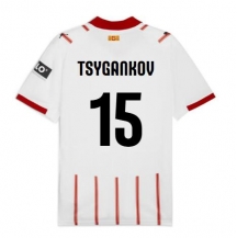 Girona Viktor Tsyhankov #15 Thuis tenue 2025-26 Korte Mouwen