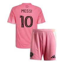 Inter Miami Lionel Messi #10 Thuis tenue Kids 2025-26 Korte Mouwen (+ broek)