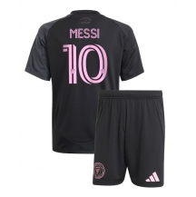Inter Miami Lionel Messi #10 Uit tenue Kids 2025-26 Korte Mouwen (+ broek)