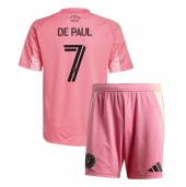 Inter Miami Rodrigo De Paul #7 Thuis tenue Kids 2025-26 Korte Mouwen (+ broek)