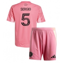 Inter Miami Sergio Busquets #5 Thuis tenue Kids 2025-26 Korte Mouwen (+ broek)