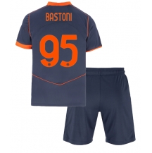 Inter Milan Alessandro Bastoni #95 Derde tenue Kids 2025-26 Korte Mouwen (+ broek)