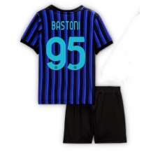 Inter Milan Alessandro Bastoni #95 Thuis tenue Kids 2025-26 Korte Mouwen (+ broek)