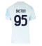 Inter Milan Alessandro Bastoni #95 Uit tenue 2025-26 Korte Mouwen