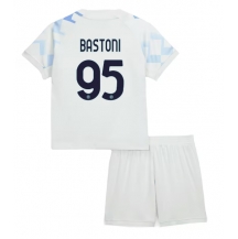 Inter Milan Alessandro Bastoni #95 Uit tenue Kids 2025-26 Korte Mouwen (+ broek)