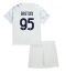 Inter Milan Alessandro Bastoni #95 Uit tenue Kids 2025-26 Korte Mouwen (+ broek)