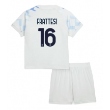 Inter Milan Davide Frattesi #16 Uit tenue Kids 2025-26 Korte Mouwen (+ broek)