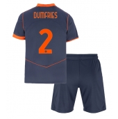 Inter Milan Denzel Dumfries #2 Derde tenue Kids 2025-26 Korte Mouwen (+ broek)