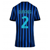 Inter Milan Denzel Dumfries #2 Thuis tenue Dames 2025-26 Korte Mouwen