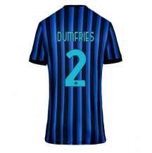 Inter Milan Denzel Dumfries #2 Thuis tenue Dames 2025-26 Korte Mouwen