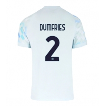 Inter Milan Denzel Dumfries #2 Uit tenue 2025-26 Korte Mouwen
