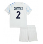 Inter Milan Denzel Dumfries #2 Uit tenue Kids 2025-26 Korte Mouwen (+ broek)