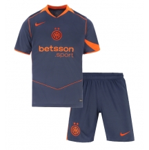 Inter Milan Derde tenue Kids 2025-26 Korte Mouwen (+ broek)