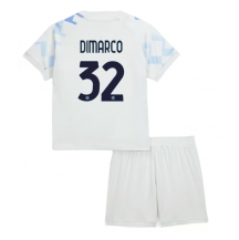 Inter Milan Federico Dimarco #32 Uit tenue Kids 2025-26 Korte Mouwen (+ broek)