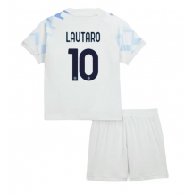 Inter Milan Lautaro Martinez #10 Uit tenue Kids 2025-26 Korte Mouwen (+ broek)