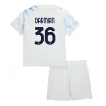 Inter Milan Matteo Darmian #36 Uit tenue Kids 2025-26 Korte Mouwen (+ broek)