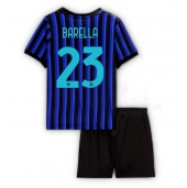 Inter Milan Nicolo Barella #23 Thuis tenue Kids 2025-26 Korte Mouwen (+ broek)