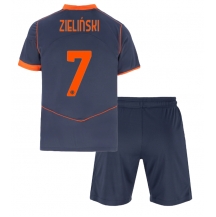 Inter Milan Piotr Zielinski #7 Derde tenue Kids 2025-26 Korte Mouwen (+ broek)