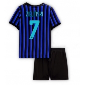 Inter Milan Piotr Zielinski #7 Thuis tenue Kids 2025-26 Korte Mouwen (+ broek)