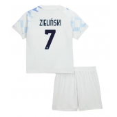 Inter Milan Piotr Zielinski #7 Uit tenue Kids 2025-26 Korte Mouwen (+ broek)