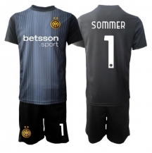 Inter Milan Yann Sommer #1 Keeper Thuis tenue Kids 2025-26 Korte Mouwen (+ broek)