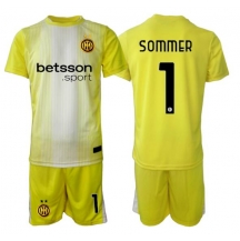 Inter Milan Yann Sommer #1 Keeper Uit tenue Kids 2025-26 Korte Mouwen (+ broek)