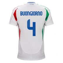 Italië Alessandro Buongiorno #4 Uit tenue EK 2024 Korte Mouwen
