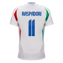 Italië Giacomo Raspadori #11 Uit tenue EK 2024 Korte Mouwen