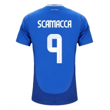 Italië Gianluca Scamacca #9 Thuis tenue EK 2024 Korte Mouwen