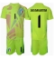 Italië Gianluigi Donnarumma #1 Keeper Thuis tenue Kids EK 2024 Korte Mouwen (+ broek)