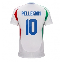 Italië Lorenzo Pellegrini #10 Uit tenue EK 2024 Korte Mouwen