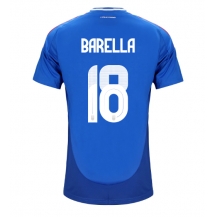 Italië Nicolo Barella #18 Thuis tenue EK 2024 Korte Mouwen
