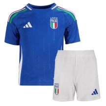 Italië Thuis tenue Kids EK 2024 Korte Mouwen (+ broek)