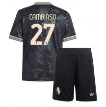 Juventus Andrea Cambiaso #27 Derde tenue Kids 2025-26 Korte Mouwen (+ broek)