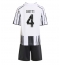 Juventus Federico Gatti #4 Thuis tenue Kids 2025-26 Korte Mouwen (+ broek)