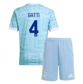 Juventus Federico Gatti #4 Uit tenue Kids 2025-26 Korte Mouwen (+ broek)