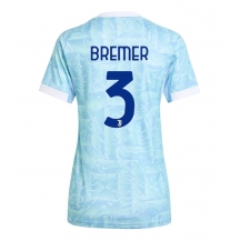 Juventus Gleison Bremer #3 Uit tenue Dames 2025-26 Korte Mouwen