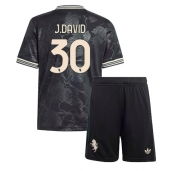 Juventus Jonathan David #30 Derde tenue Kids 2025-26 Korte Mouwen (+ broek)