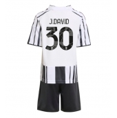 Juventus Jonathan David #30 Thuis tenue Kids 2025-26 Korte Mouwen (+ broek)