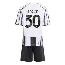 Juventus Jonathan David #30 Thuis tenue Kids 2025-26 Korte Mouwen (+ broek)