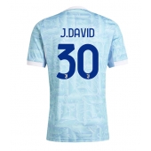 Juventus Jonathan David #30 Uit tenue 2025-26 Korte Mouwen