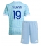Juventus Khephren Thuram #19 Uit tenue Kids 2025-26 Korte Mouwen (+ broek)