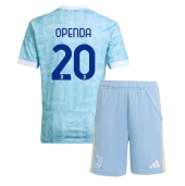 Juventus Lois Openda #20 Uit tenue Kids 2025-26 Korte Mouwen (+ broek)