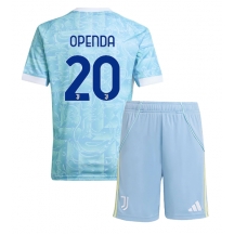 Juventus Lois Openda #20 Uit tenue Kids 2025-26 Korte Mouwen (+ broek)