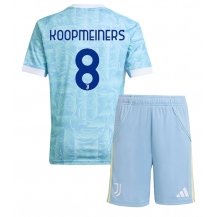 Juventus Teun Koopmeiners #8 Uit tenue Kids 2025-26 Korte Mouwen (+ broek)